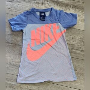 Nike Toddler Girl Blue/Orange T-Shirt Dress